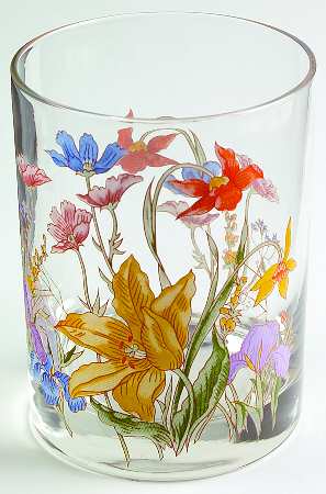 Day Lily 10 Oz Glassware Double Old Fashioned