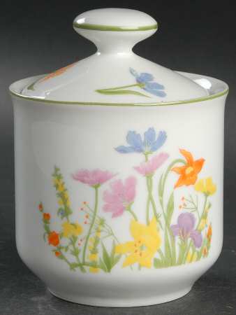 Day Lily Sugar Bowl & Lid