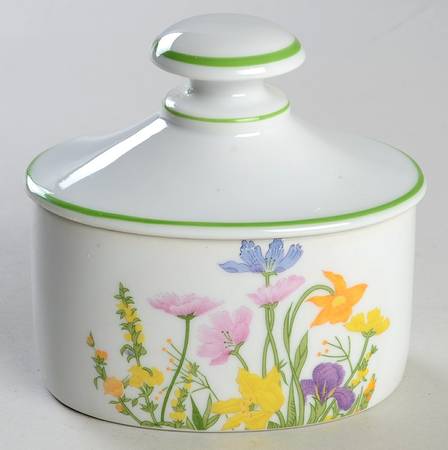 Day Lily Sugar Bowl & Lid