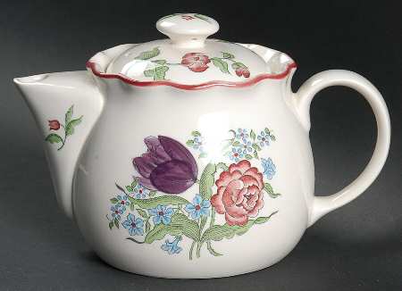 French Bouquet Teapot & Lid