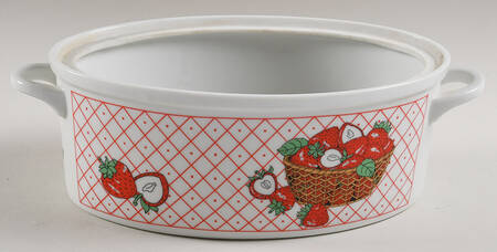 Les Fruits 2 Quart Oval Covered Casserole No Lid