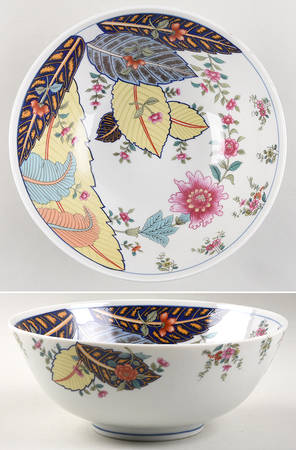 Tobacco Leaf 8" Round Vegetable Bowl