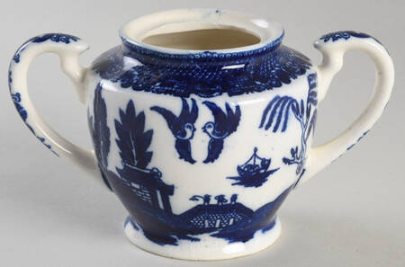 Willow Blue Sugar Bowl No Lid