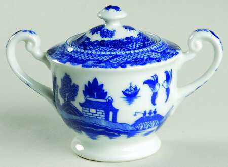Willow Blue Sugar Bowl & Lid