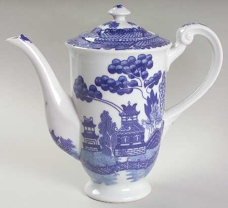 Willow Blue Coffee Pot & Lid