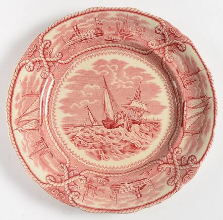 American Marine Pink (Scalloped) Dessert/Pie Plate