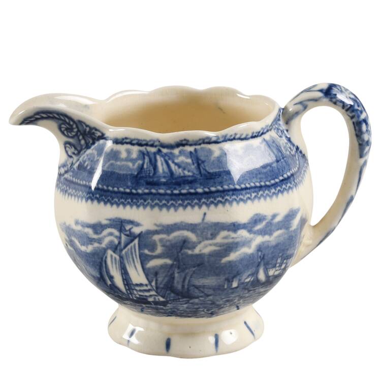 American Marine Blue (Scalloped) Creamer