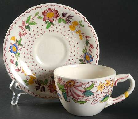Arbor Flat Cup & Saucer Set