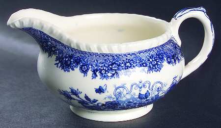 Ascot Blue Gravy Boat