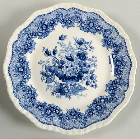 Ascot Blue Luncheon Plate