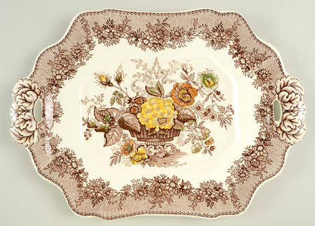 Ascot Brown Multicolor Underplate for Tureen