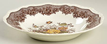 Ascot Brown Multicolor Large Rim Soup Bowl