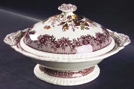Ascot Brown Multicolor Round Covered Vegetable