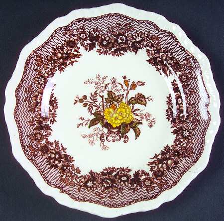 Ascot Brown Multicolor Bread & Butter Plate