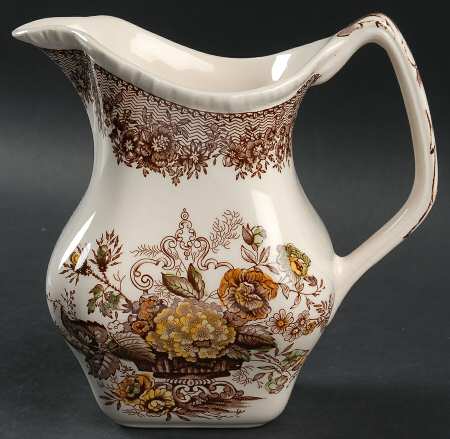 Ascot Brown Multicolor 24 Oz Gadroon Jug
