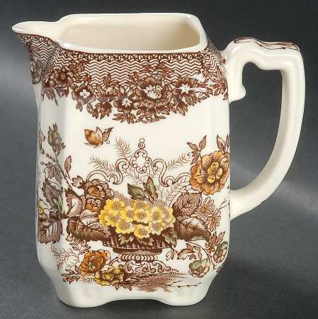 Ascot Brown Multicolor Square Creamer