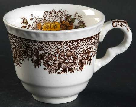 Ascot Brown Multicolor Flat Demitasse Cup