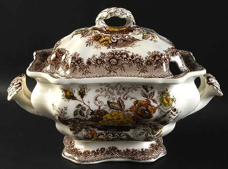 Ascot Brown Multicolor Tureen &  Lid