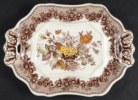 Ascot Brown Multicolor Underplate for Sauce Boat