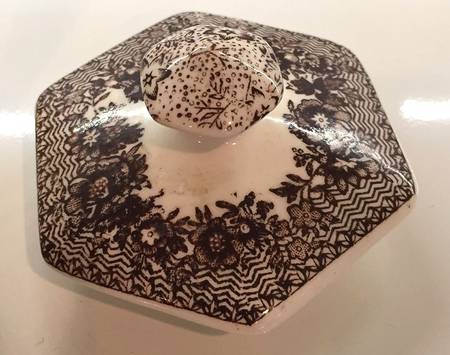 Ascot Brown Multicolor Lid for Ming Jar