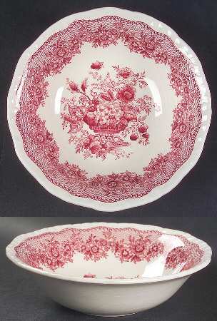 Ascot Red Coupe Cereal Bowl