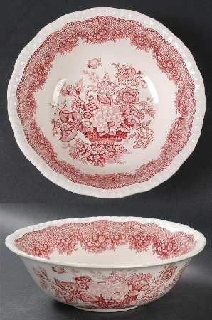 Ascot Red 8" Round Vegetable Bowl