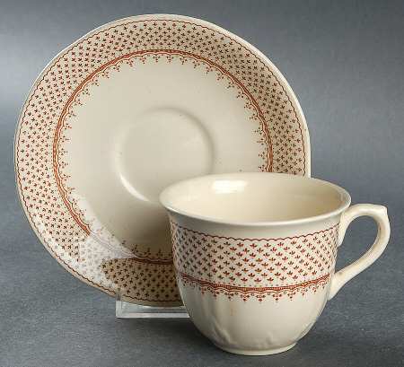 Ashlea Brown Flat Cup & Saucer Set