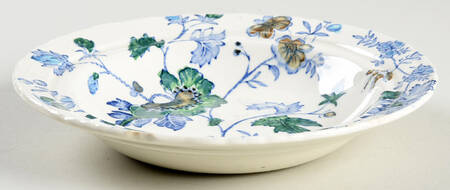 Belvedere Blue Multicolor Round Butter No Lid