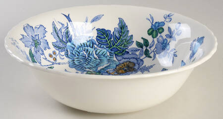 Belvedere Blue Multicolor 9" Round Vegetable Bowl