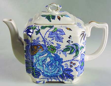 Belvedere Blue Multicolor Teapot & Lid