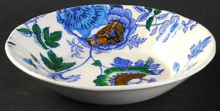 Belvedere Blue Multicolor Fruit/Dessert (Sauce) Bowl