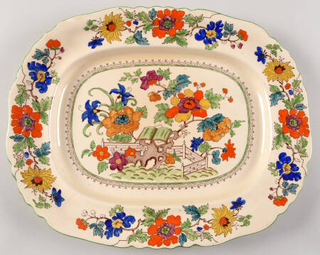 Bible (Green Bible) 14" Oval Serving Platter