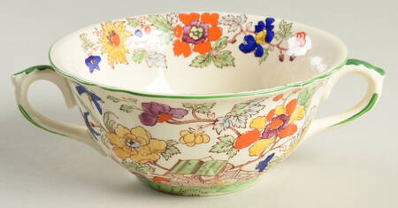 Bible (Green Bible) Flat Cream Soup Bowl