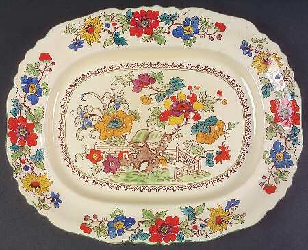 Bible (Green Bible) 12" Oval Serving Platter