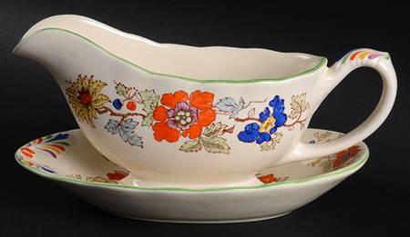 Bible (Green Bible) Gravy Boat & Underplate/Relish