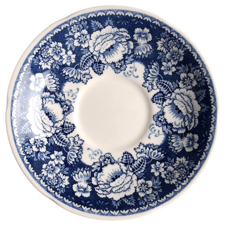Blue & White Saucer for Breakfast Cup