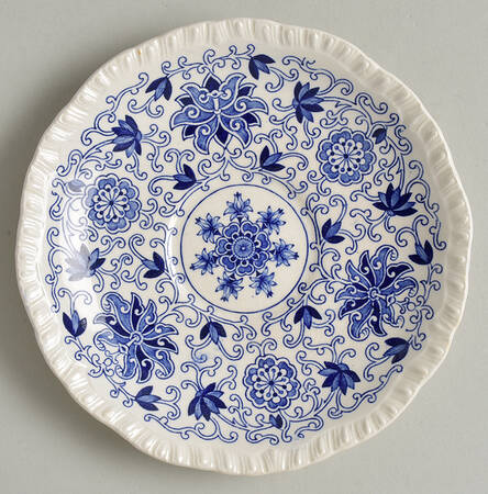 Bow Bells Blue Saucer for Flat Cup