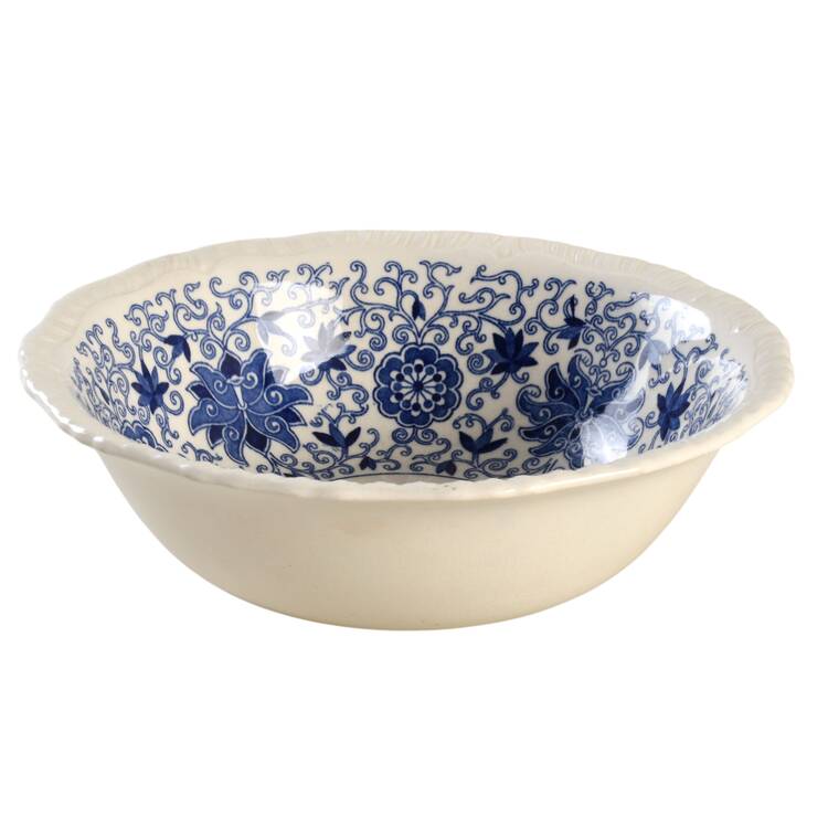 Bow Bells Blue 8" Round Vegetable Bowl