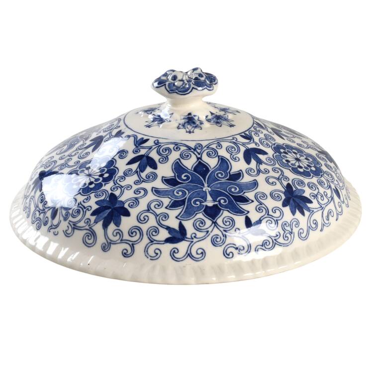 Bow Bells Blue Lid for Round Vegetable