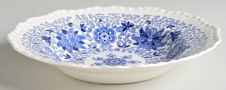 Bow Bells Blue Rim Soup Bowl