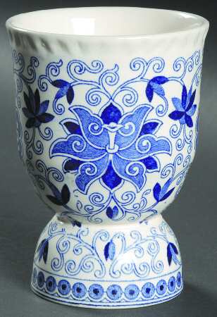 Bow Bells Blue Double Egg Cup