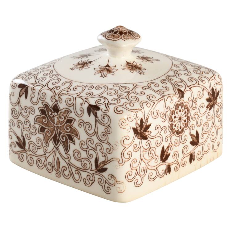 Bow Bells Brown Lid for Square Butter