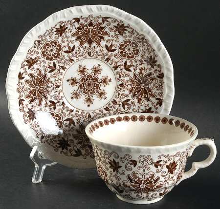 Bow Bells Brown Oversized Cup & Saucer Set