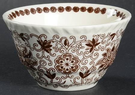 Bow Bells Brown Custard Cup