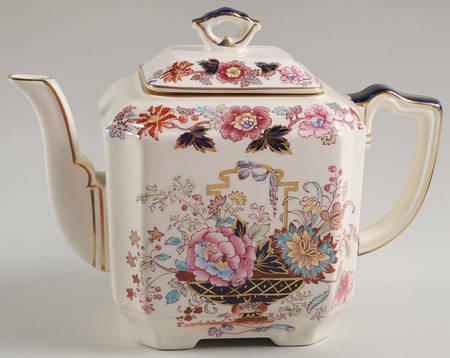 Brocade Teapot & Lid