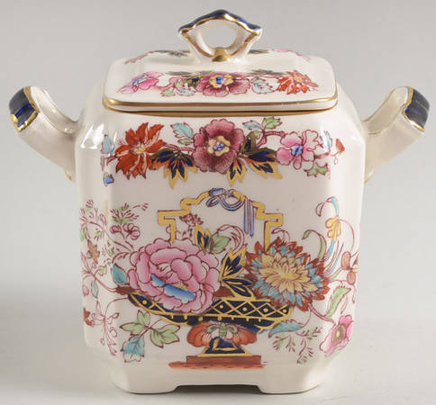 Brocade Sugar Bowl & Lid