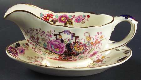 Brocade Gravy Boat & Underplate