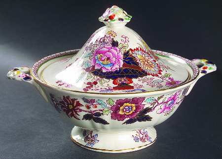 Brocade Round Covered Vegetable
