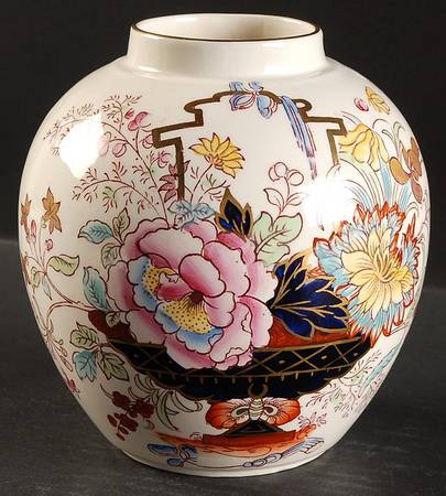 Brocade Large Ginger Jar No Lid