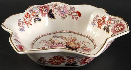 Brocade Round Fluted Dessert Bowl